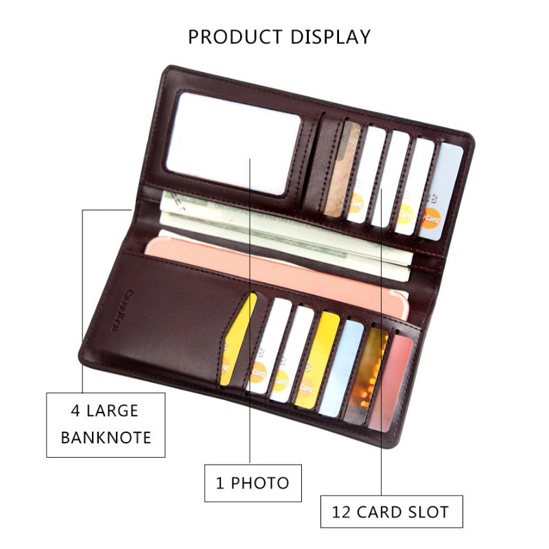 Long Wallet Leather With Personalized Photo Women's Wallet