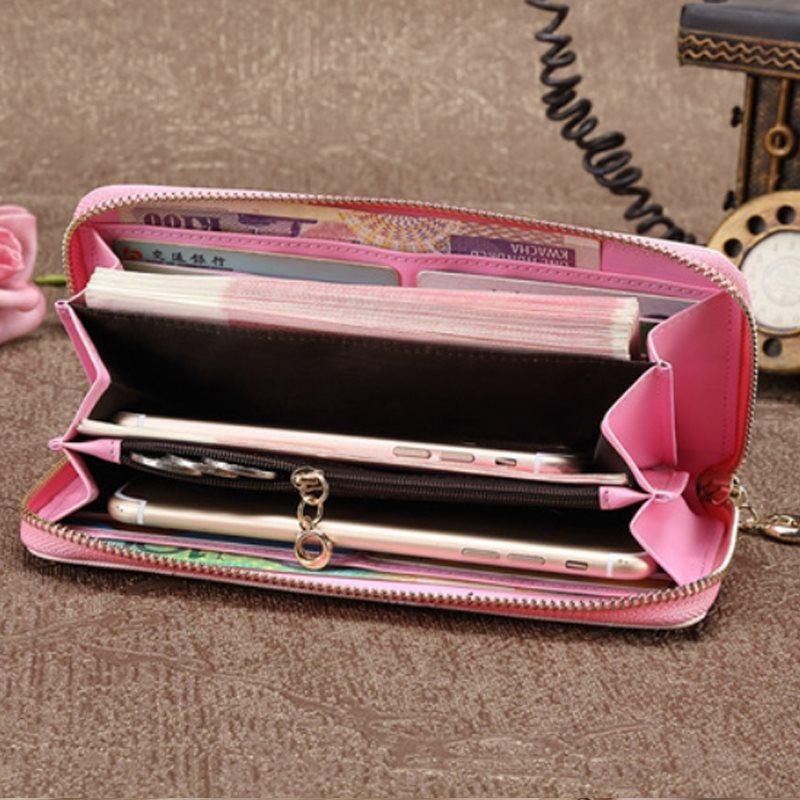 Personalized Photo Leather Wallet - Large